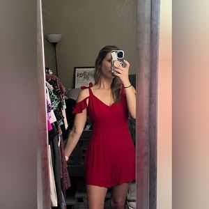 Red Lush romper